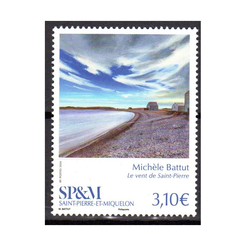 Timbre Saint-Pierre et Miquelon 2026 Michèle Battut
