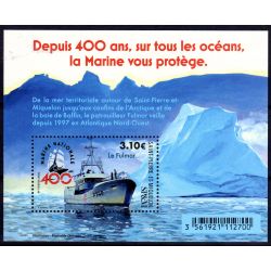 Timbre Saint-Pierre et Miquelon 2026 Bloc 400 ans de la Marine Nationale