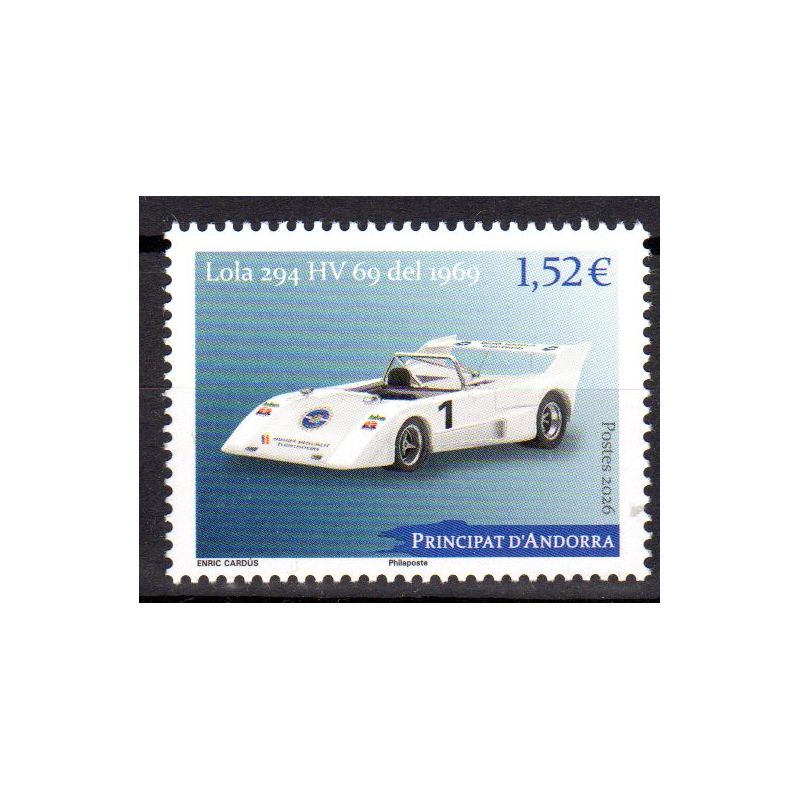 Timbre Andorre Français 2026 Lola 294 HV 69 del 1969