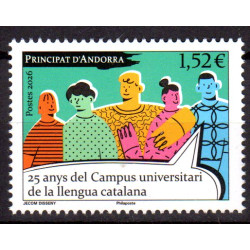 Timbre Andorre Français...