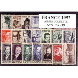 Timbres France 1952 année...