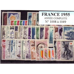 Timbres France 1955 année...