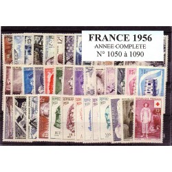 Timbres France 1956 année...