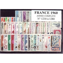 Timbres France 1960 année...