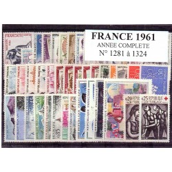 Timbres France 1961 année...