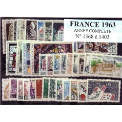 Timbres France 1963 année...