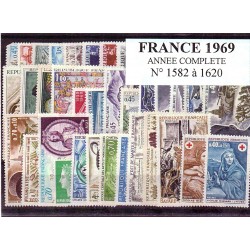 Timbres France 1969 année...