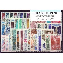 Timbres France 1970 année...