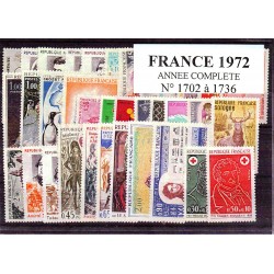 Timbres France 1972 année...