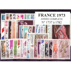 Timbres France 1973 année...