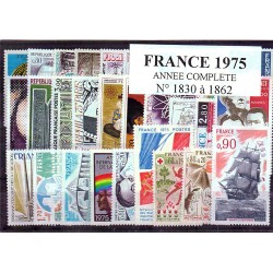 Timbres France 1975 année...