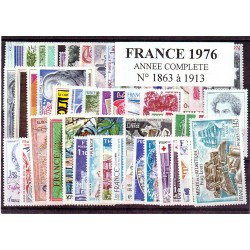 Timbres France 1976 année...