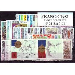 Timbres France 1981 année...