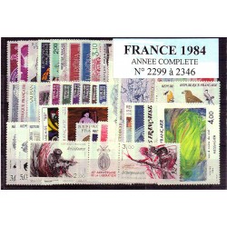 Timbres France 1984 année...