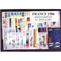 Timbres France 1986 année...