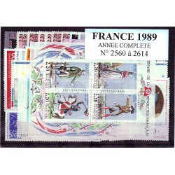 Timbres France 1989 année...