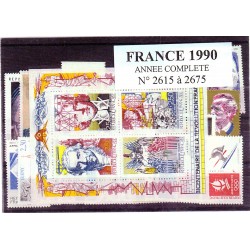 Timbres France 1990 année...
