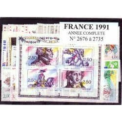 Timbres France 1991 année...