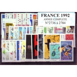 Timbres France 1992 année...