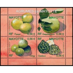 Timbre Mayotte n°224 à 227