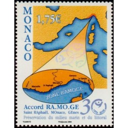 Timbre Monaco n°2544