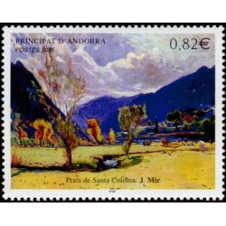 Timbre Andorre Français n°615