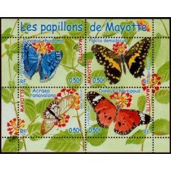 Timbre Mayotte n°154 à 157
