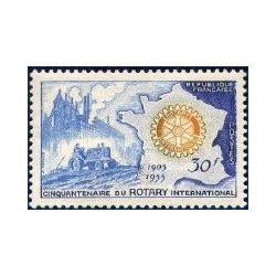 Timbre France N°1009 Rotary...