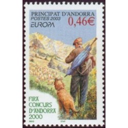 Timbre Andorre Français n°580