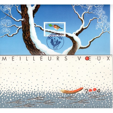 Bloc Souvenir France N°1 - Meilleurs Voeux Rouge Gorge 2003 - Timbres Neufs TTBE