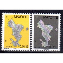 Timbre Mayotte n°150a et 151a