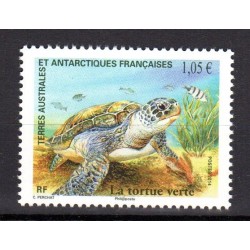 Timbre TAAF n°717 Tortue verte