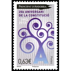 Timbre Andorre Français n°736