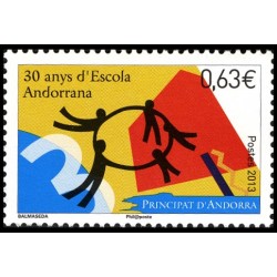 Timbre Andorre Français n°741