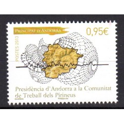 Timbre Andorre Français n°745