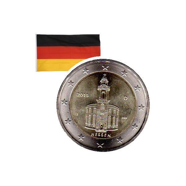 2 Euros commémorative Allemagne Hessen 2015 chez philarama37