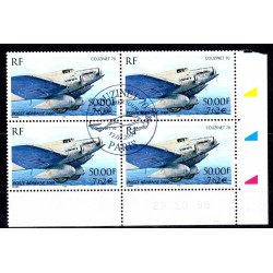 Bloc de 4 timbres Couzinet...