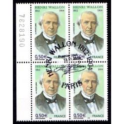 Bloc de 4 timbres Henri...