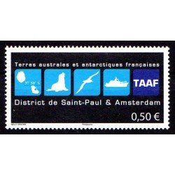 Timbre TAAF n°741 District...
