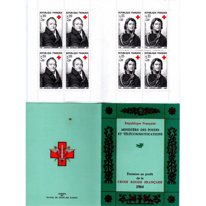 Carnet Croix Rouge n°2013 Timbres neufs ** Année 1964 chez philarama37