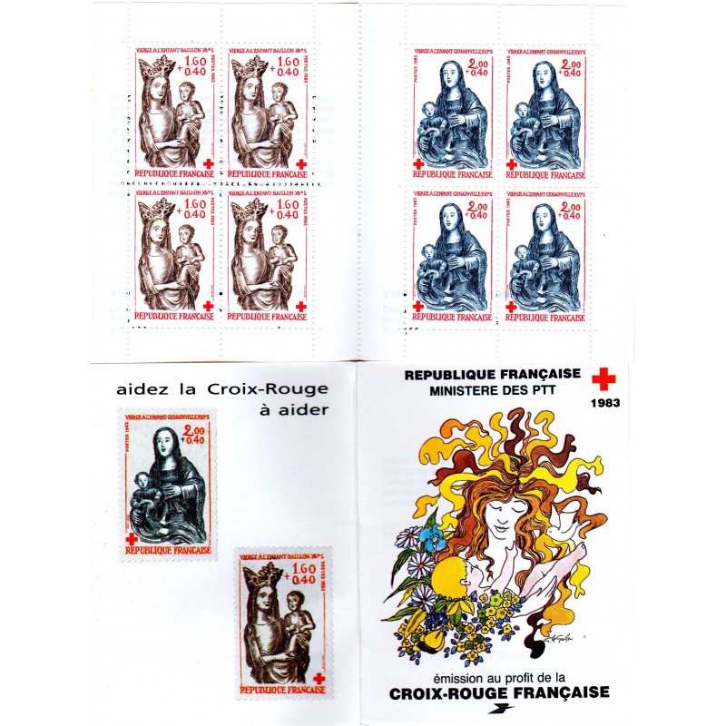 Carnet Croix Rouge n°2032 Timbres neufs ** Année 1983 chez philarama37