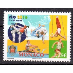 Timbre Monaco n°3043 Jeux...