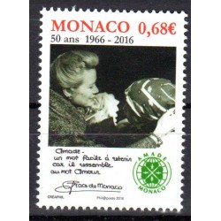Timbre Monaco n°3051 50ème...