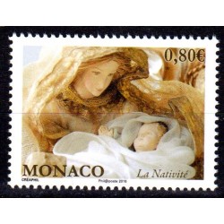 Timbre Monaco n°3061 Noël 2016