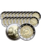 Monnaies euro série 10 ans de l'euro 2012 chez philarama37